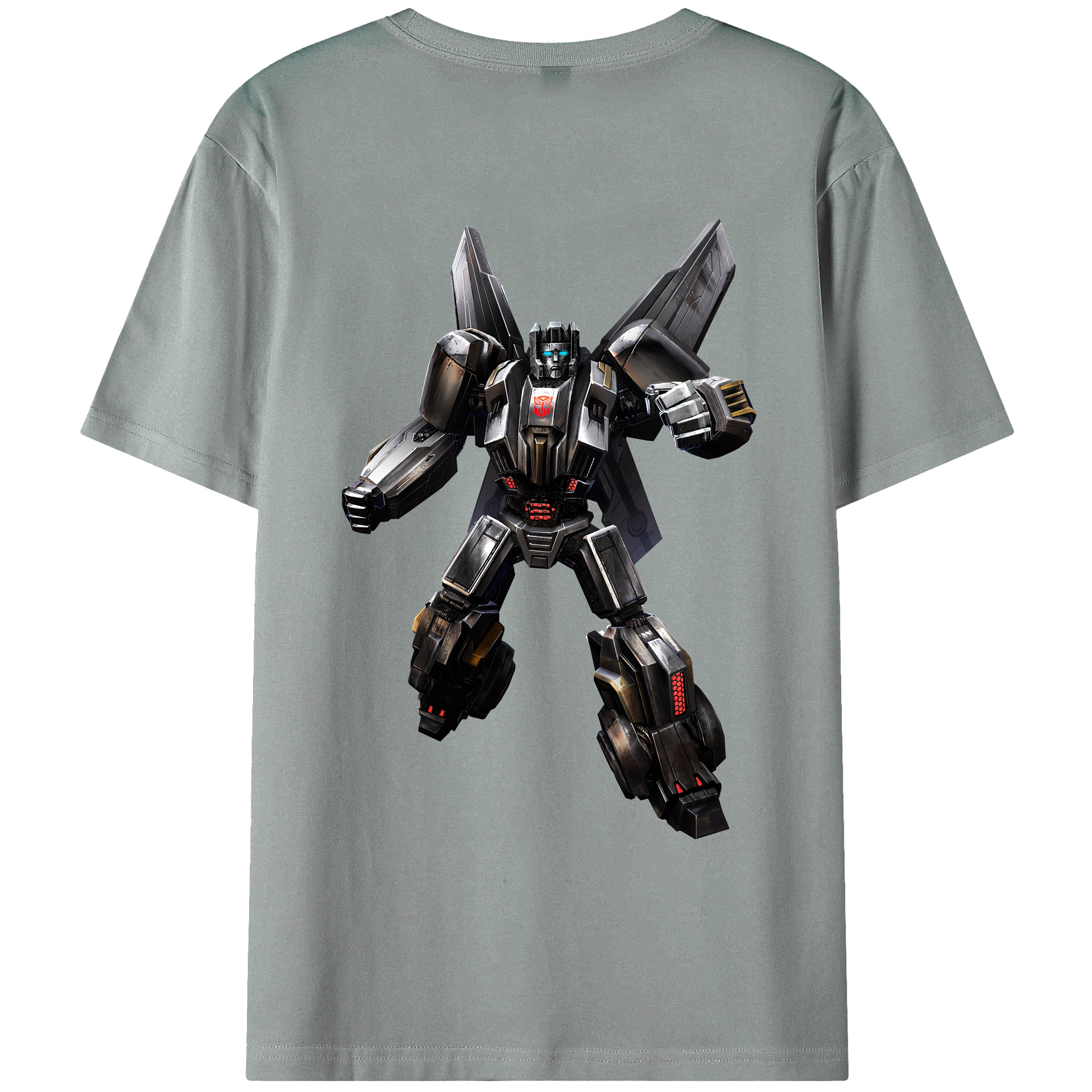 （画像用） Transformers トランスフォーマー 綿100％ メンズ半袖Tシャツ（バックプリント） 通気性